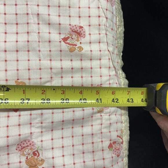VINTAGE! STRAWBERRy Shortcake Throw Blanket And Pillow - Picture 7 of 8
